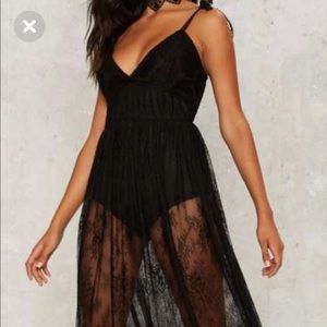 Nasty Gal Black Lace Dress!